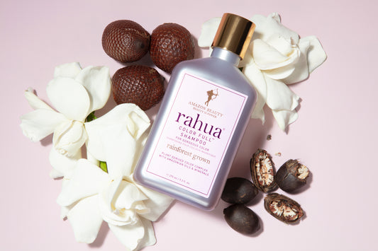 Rahua Colorful Shampoo with natural ingredients Morete seeds, Gardenia Flower and Rahua seeds