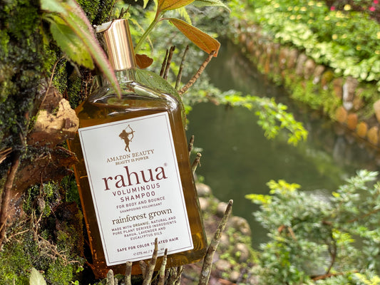 Voluminous shampoo by Rahua in between rainforest 