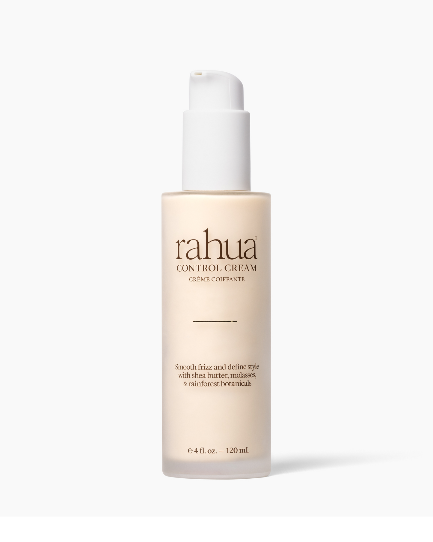 Rahua control cream bottle on a white background