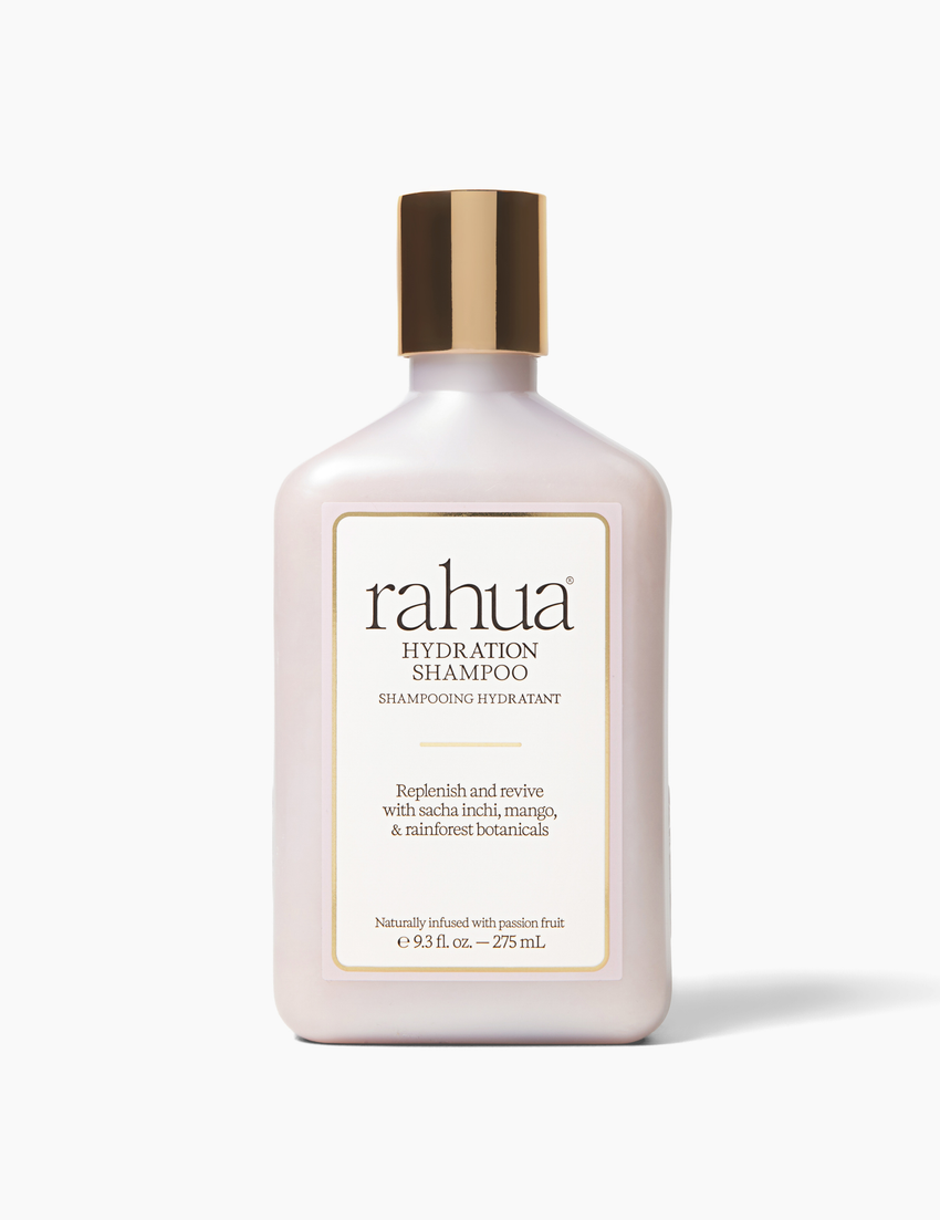 Bottle of rahua hydration shampoo on a white background|variant:93-oz