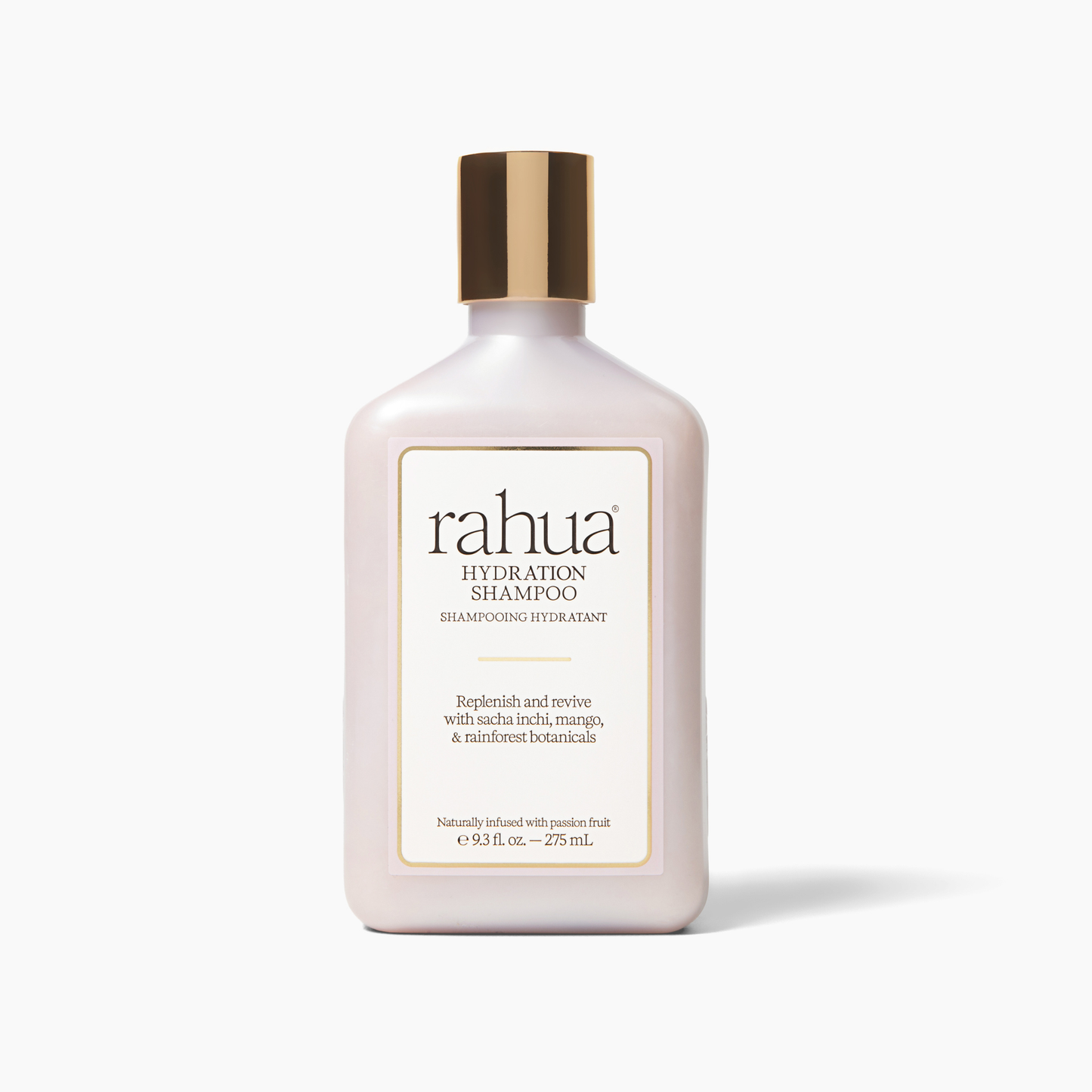 Rahua hydration shampoo bottle on a white background