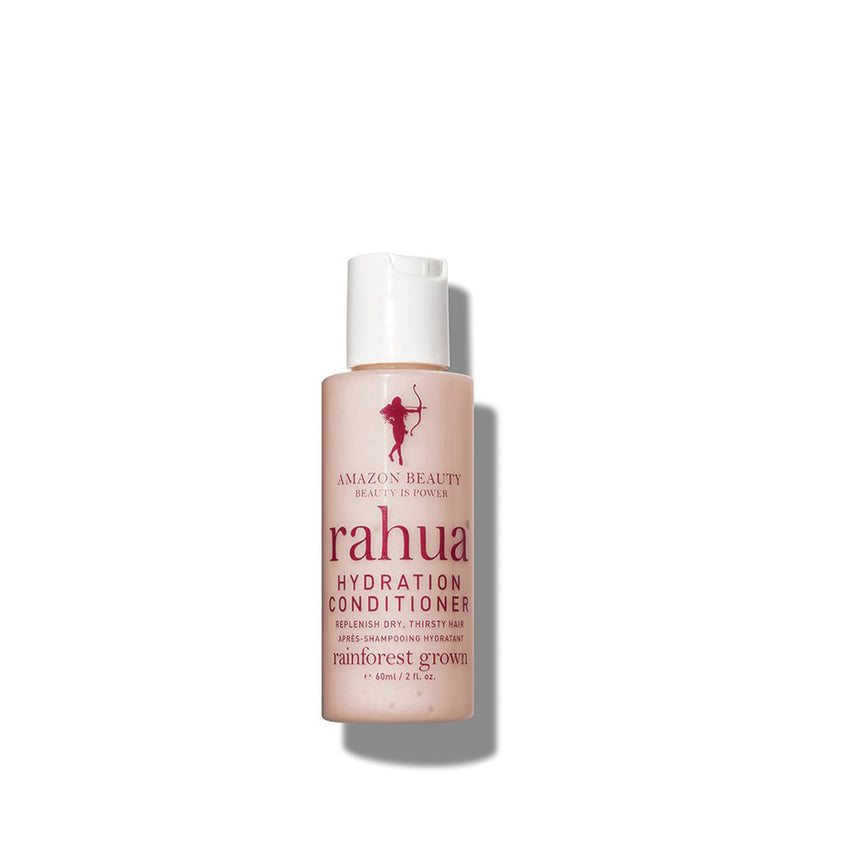 bottle of rahua hydration conditioner on a plain white background 2 oz travel friendly tsa safe bottle|variant:2-oz