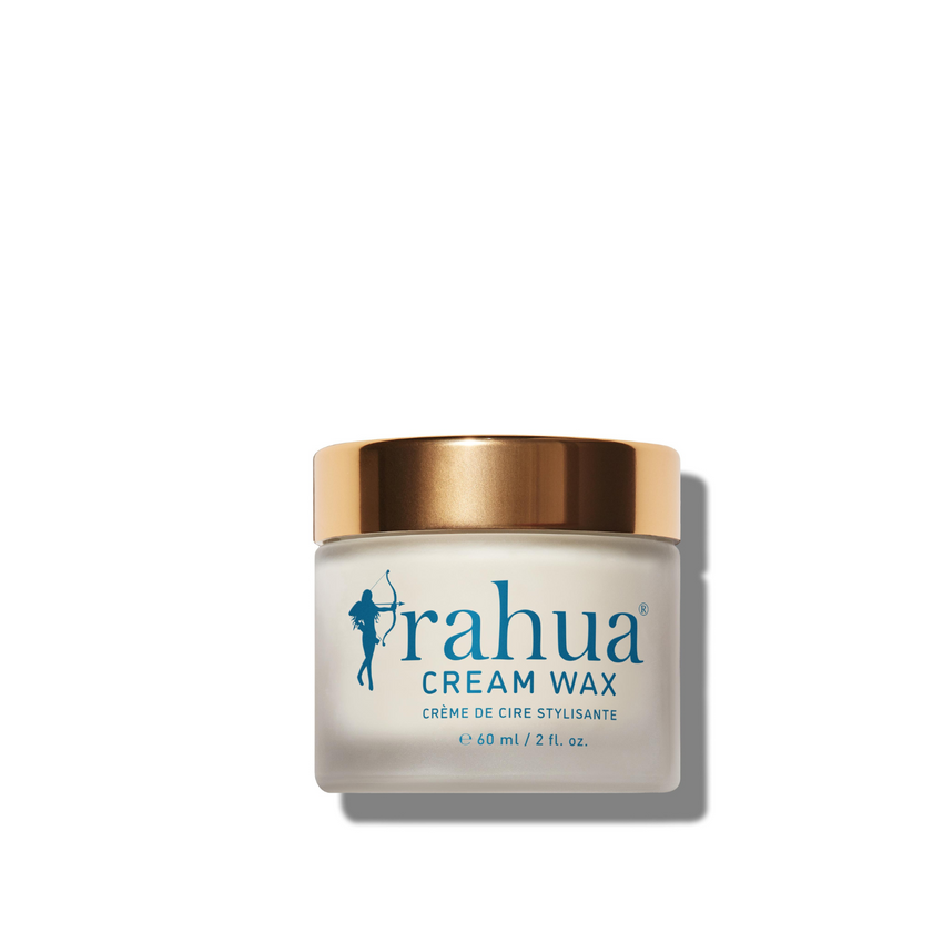 A jar of Rahua Cream Wax hair styling product against a white background.