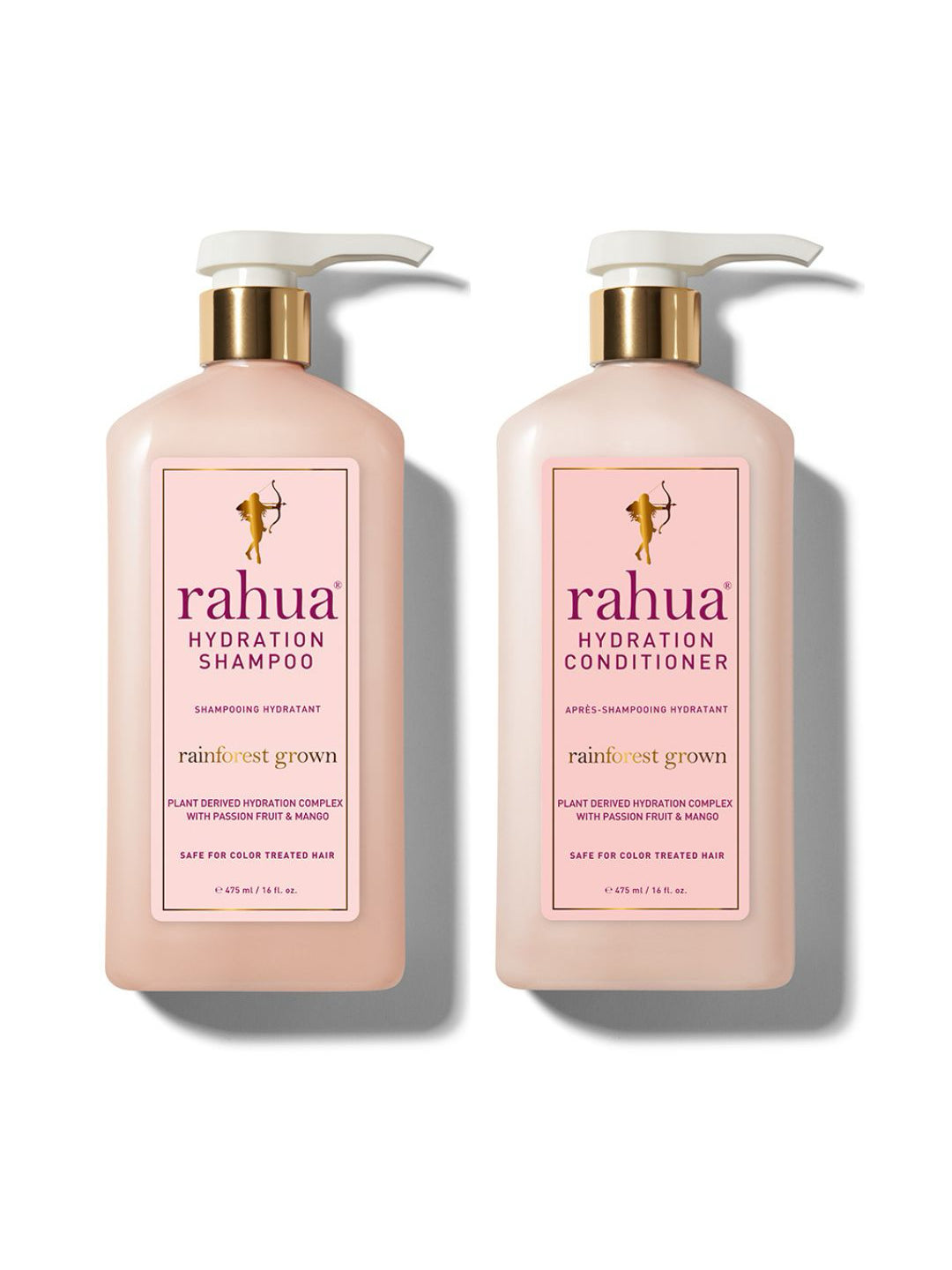 variant:16-oz

two pink bottles of rahua hydration shampoo and conditioner on a plain white background