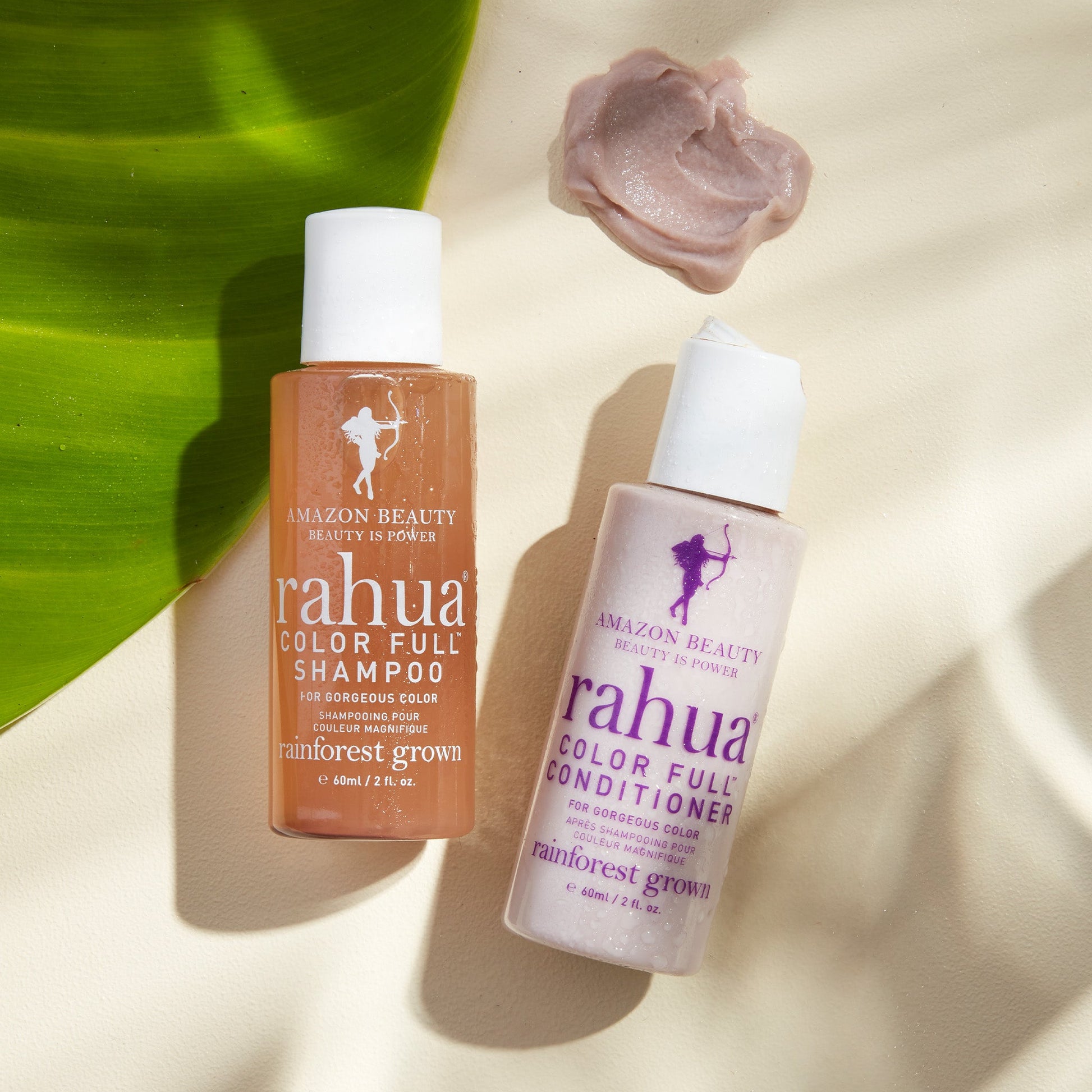 rahua color full shampoo and conditioner travel size with thick creamy condotioner texture