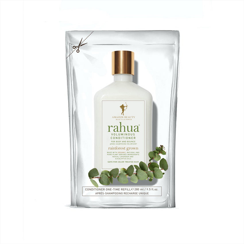 Rahua Voluminous conditioner pouch on a plain white background