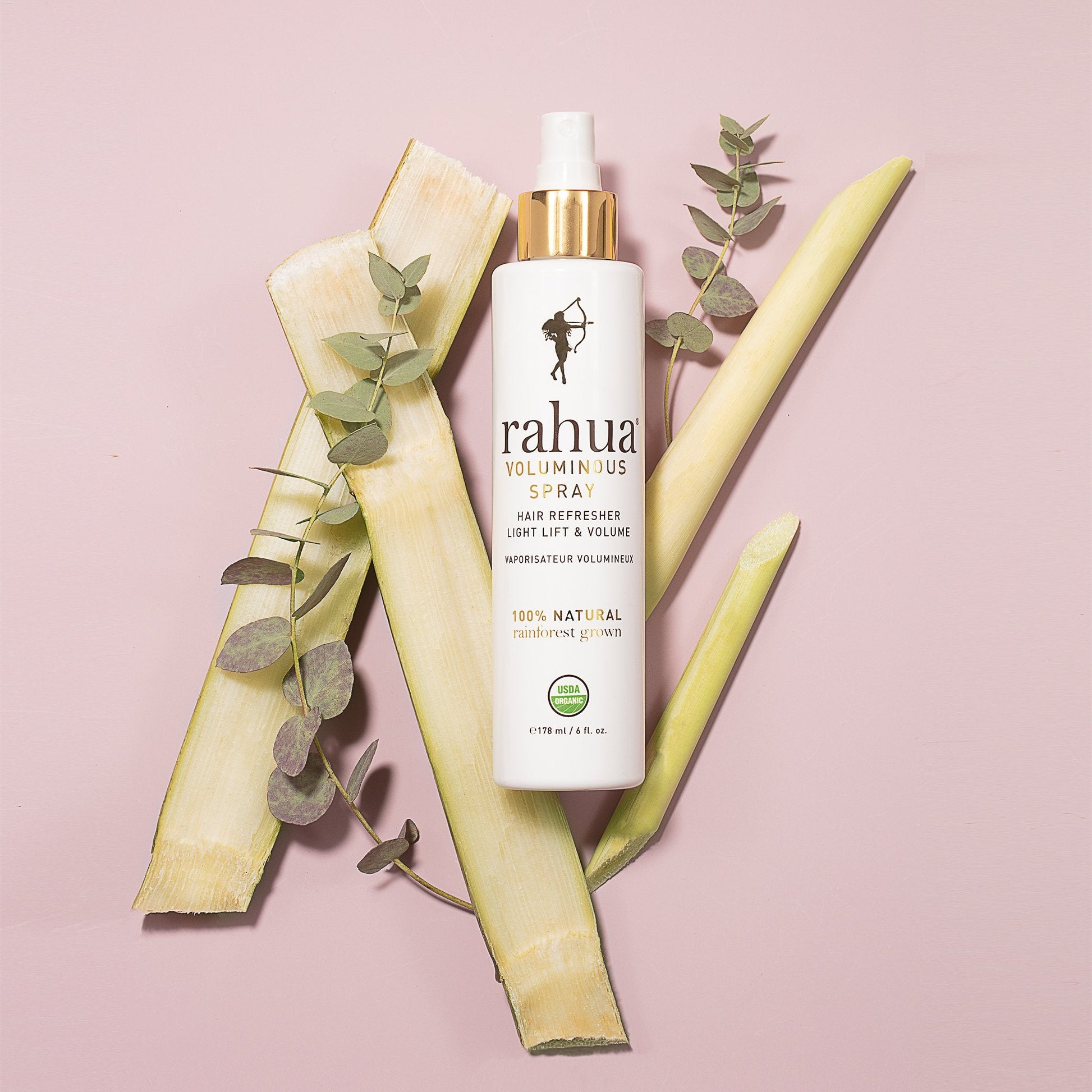 Rahua Voluminous Spray bottle with Lemongrass, Sugercane, and Eucalyptus